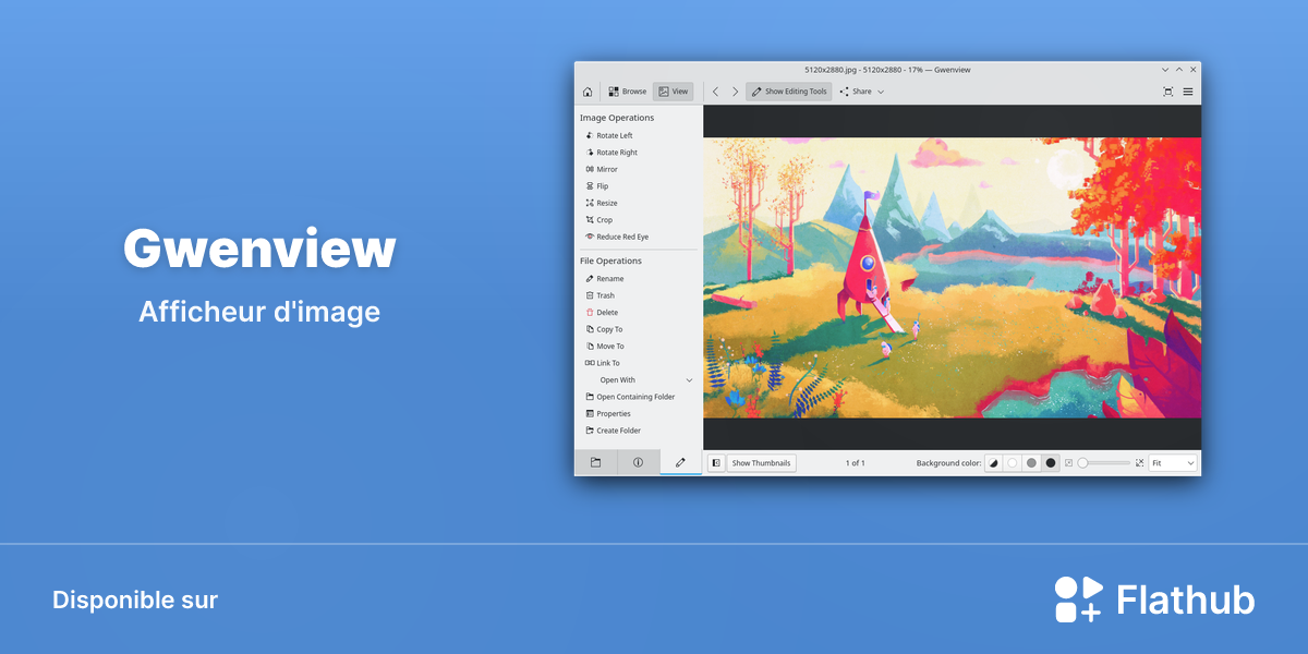 Installer Gwenview sur Linux | Flathub