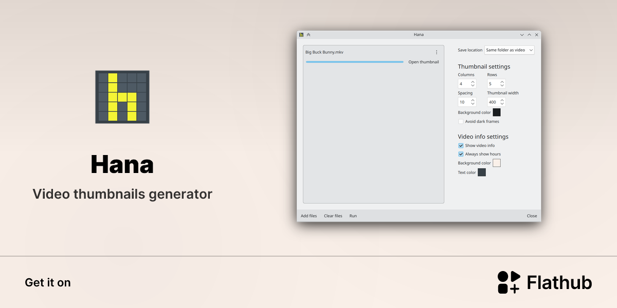 Install Hana on Linux | Flathub