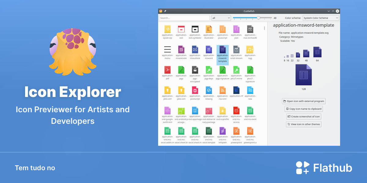 Instalar Icon Explorer no Linux | Flathub