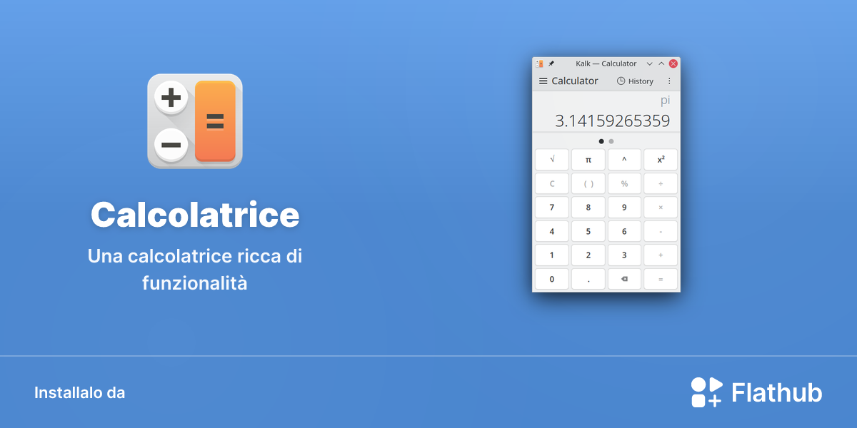 Installa Calcolatrice su Linux | Flathub