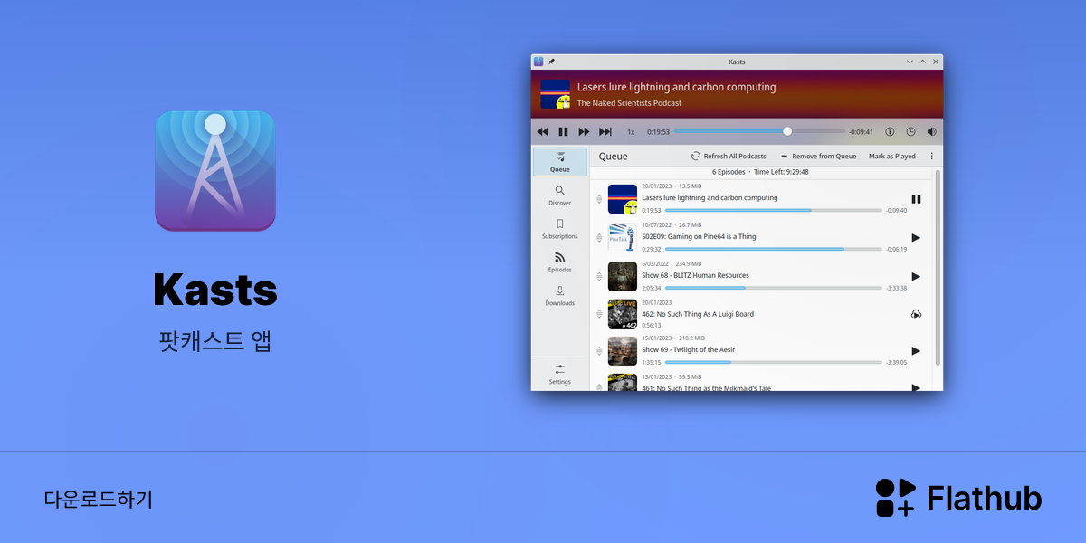 Install Kasts on Linux | Flathub
