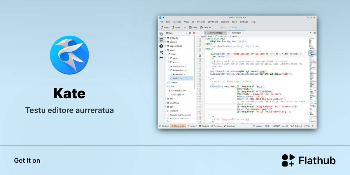 Install Kate on Linux | Flathub