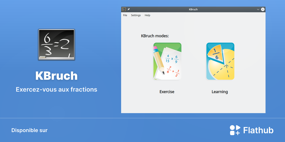 Installer KBruch sur Linux | Flathub