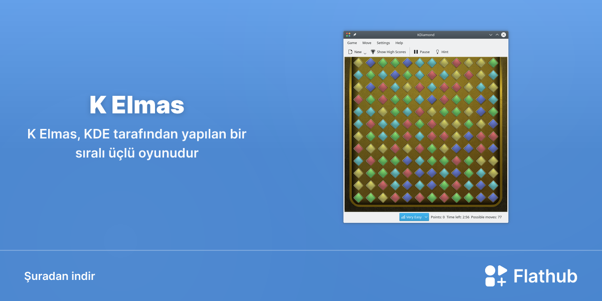 K Elmas uygulamasını Linux'ta kur | Flathub