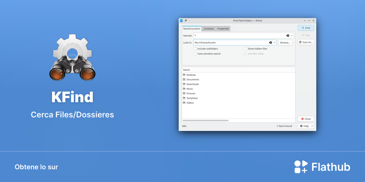 Installar KFind sur Linux | Flathub