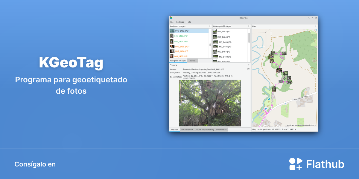 Instalar KGeoTag en Linux | Flathub