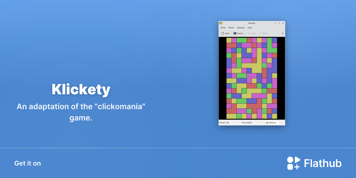 Install klickety on linux flathub