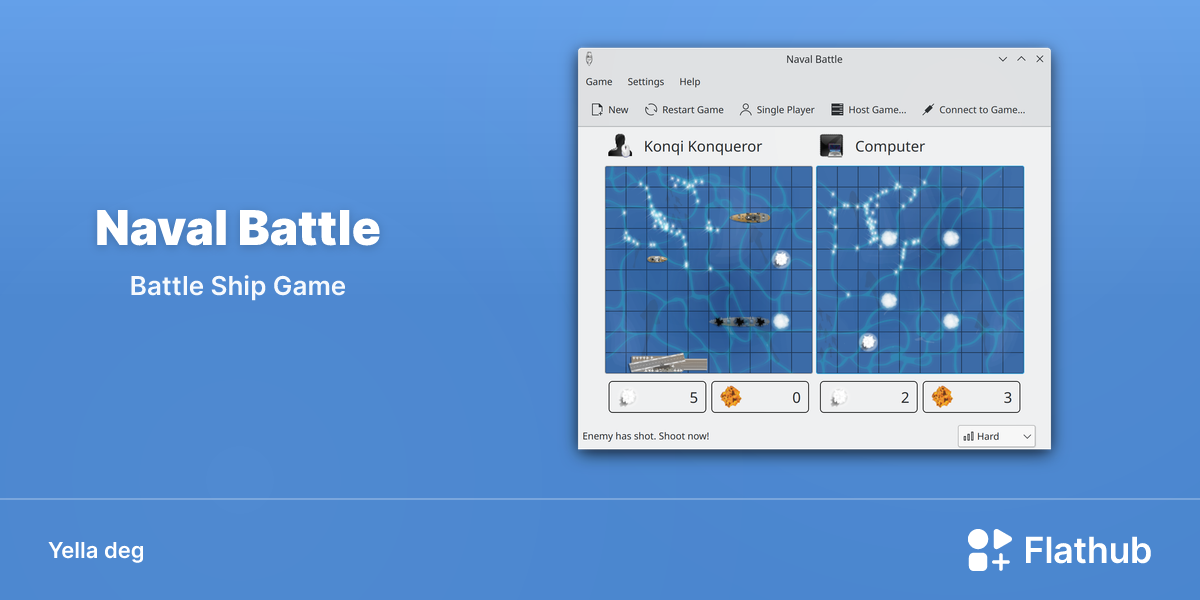 Asebded n Naval Battle ɣef Linux | Flathub