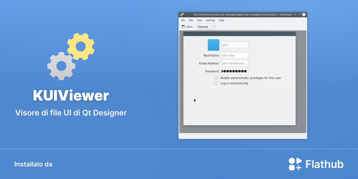 Installa KUIViewer su Linux | Flathub