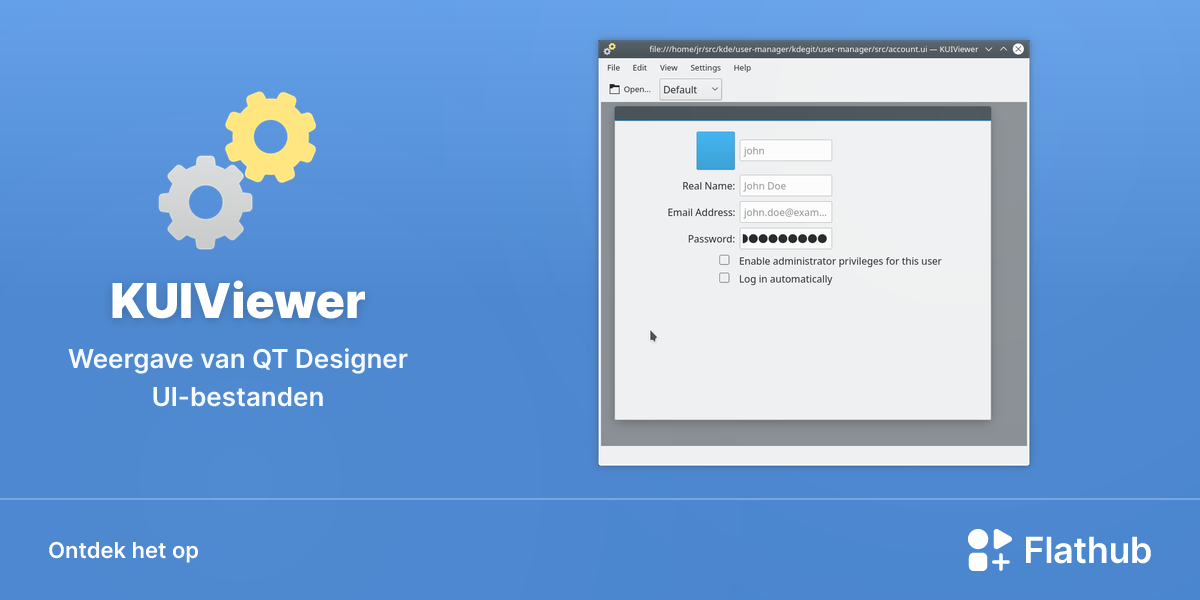 Installeer KUIViewer op Linux | Flathub