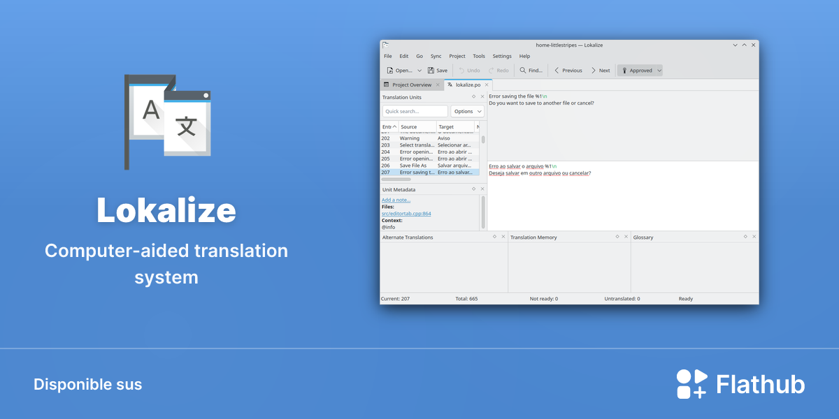 Installar Lokalize sus Linux | Flathub