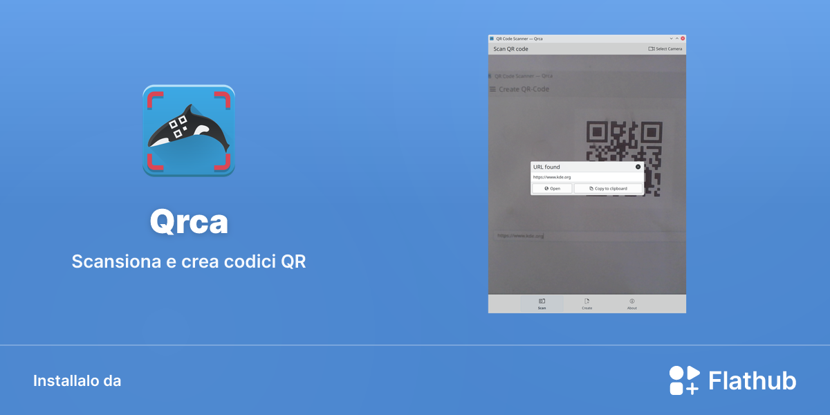 Installa Qrca su Linux | Flathub