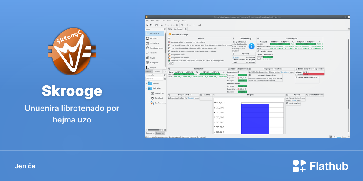 Instali Skrooge sur Linux | Flathub
