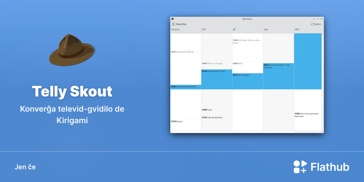 Instali Telly Skout sur Linux | Flathub
