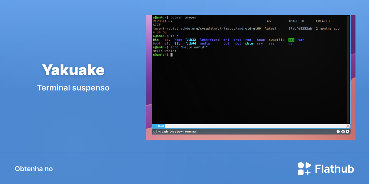 Instalar Yakuake no Linux | Flathub
