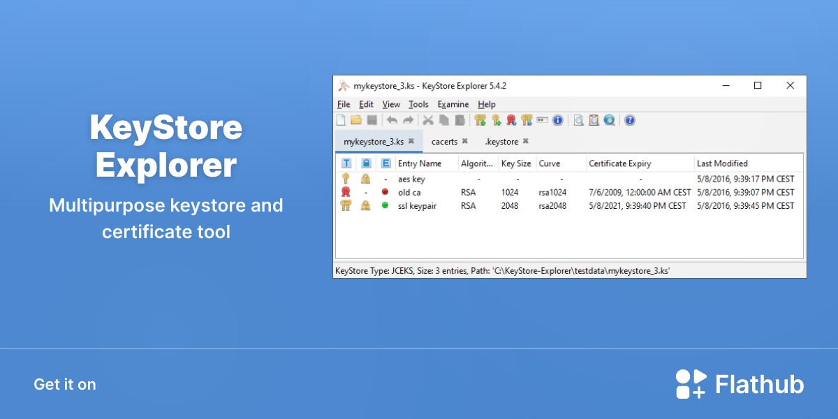 Install KeyStore Explorer on Linux | Flathub