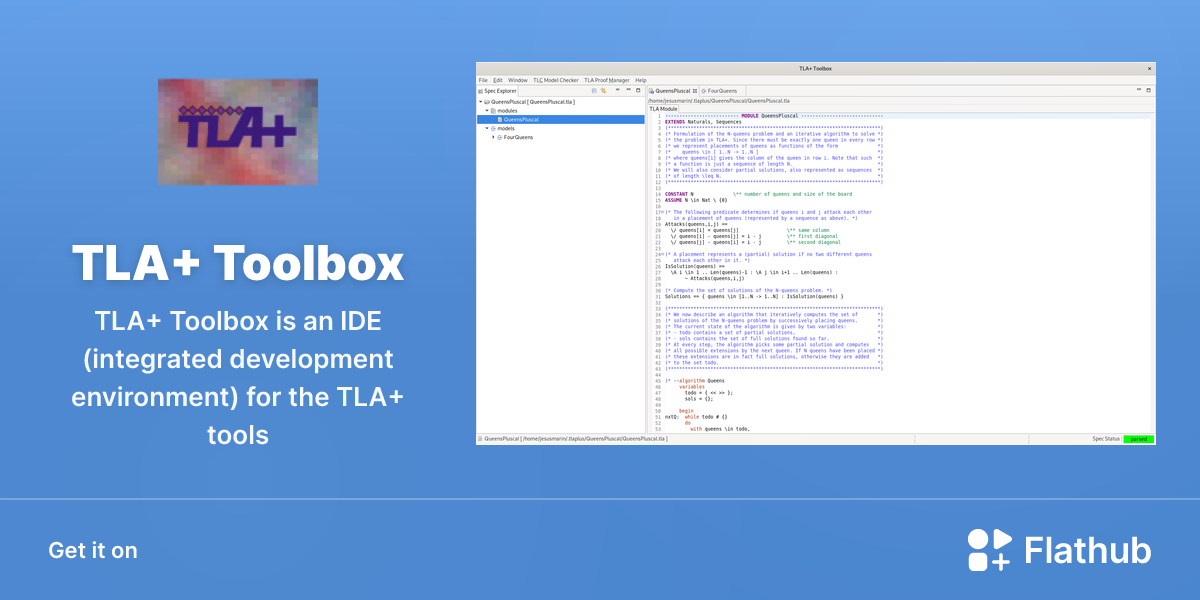 Install TLA+ Toolbox on Linux | Flathub