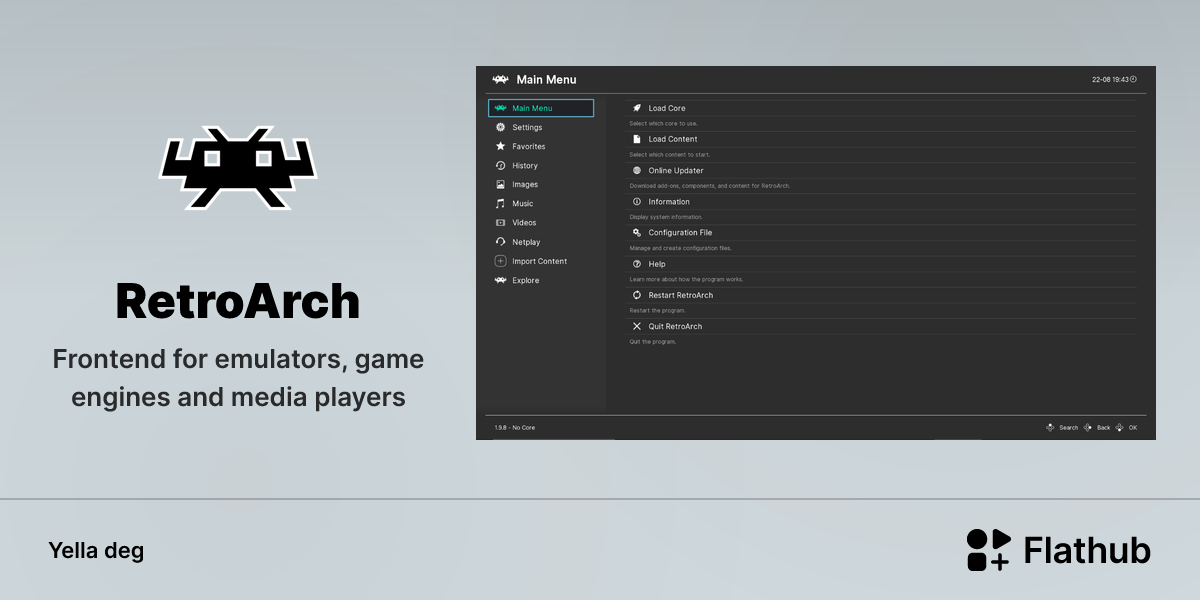 Asebded n RetroArch ɣef Linux | Flathub