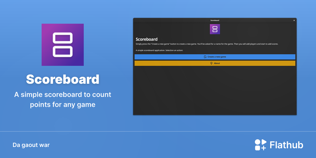 Staliañ Scoreboard war Linux | Flathub