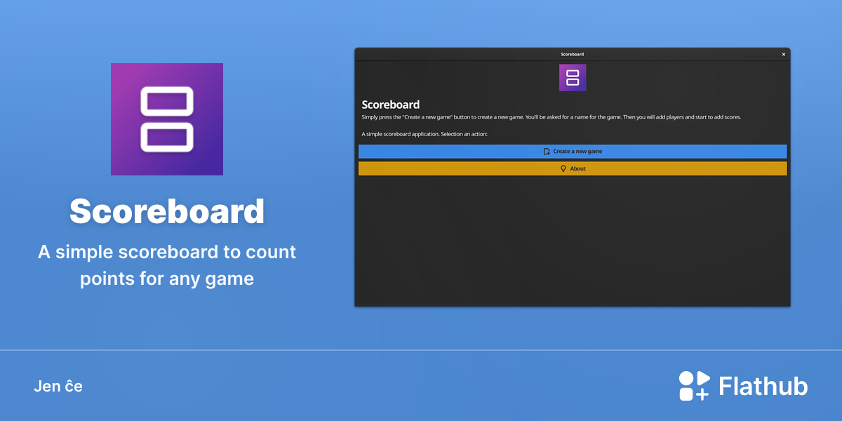 Instali Scoreboard sur Linux | Flathub