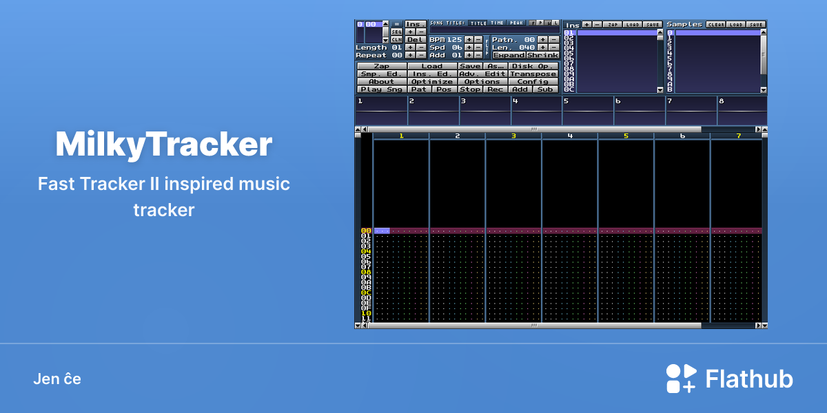 Instali MilkyTracker sur Linux | Flathub