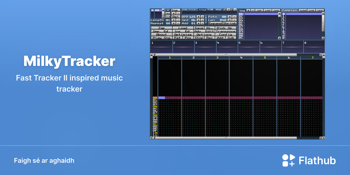 Suiteáil MilkyTracker ar Linux | Flathub