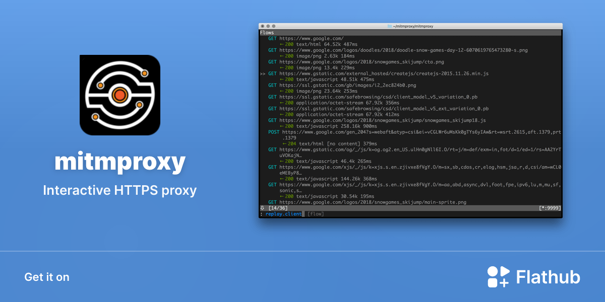 Install mitmproxy on Linux | Flathub