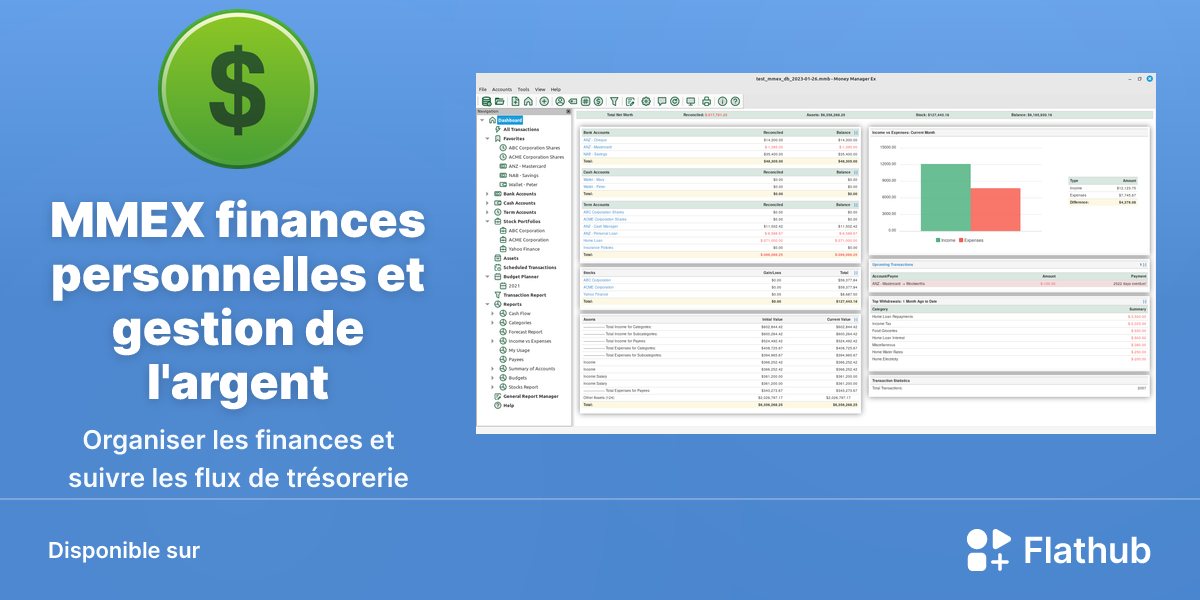 Installer MMEX finances personnelles et gestion de l'argent sur Linux ...