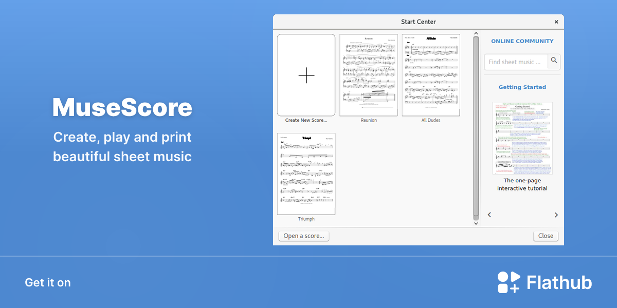 Install MuseScore on Linux | Flathub