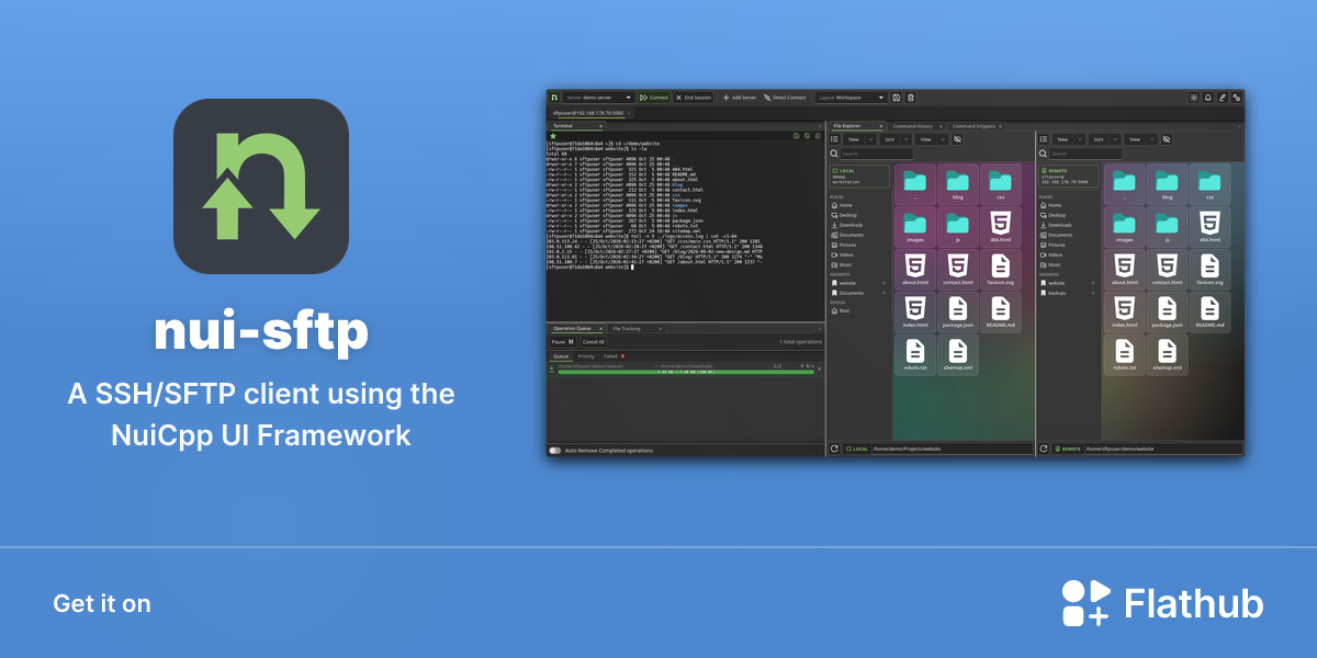 Install nui-sftp on Linux | Flathub