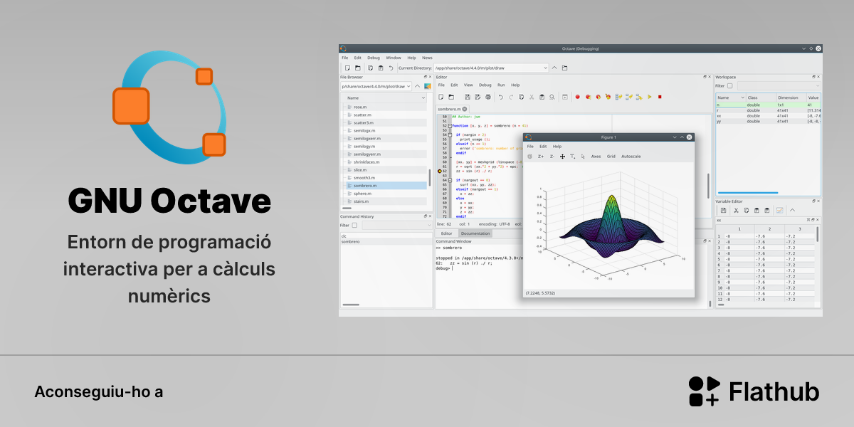 Instal·leu GNU Octave a Linux | Flathub