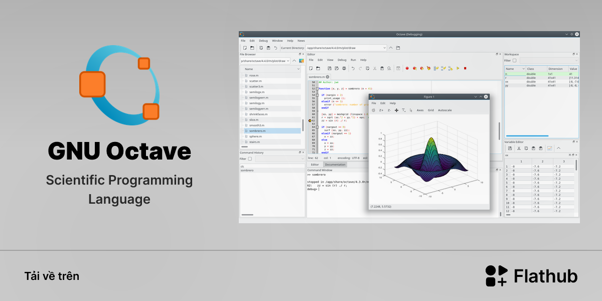 Cài đặt GNU Octave trên Linux | Flathub