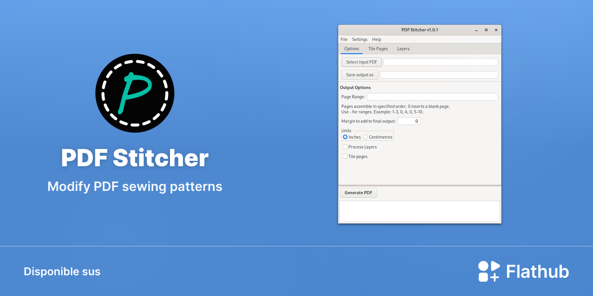 Installar PDF Stitcher sus Linux | Flathub