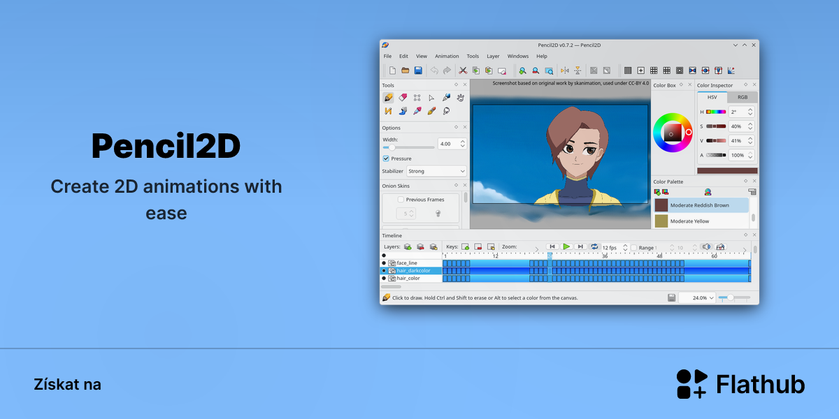Nainstalovat aplikaci Pencil2D na Linux | Flathub
