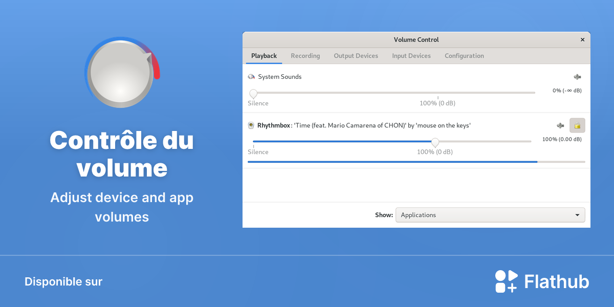 Installer Contrôle du volume sur Linux | Flathub