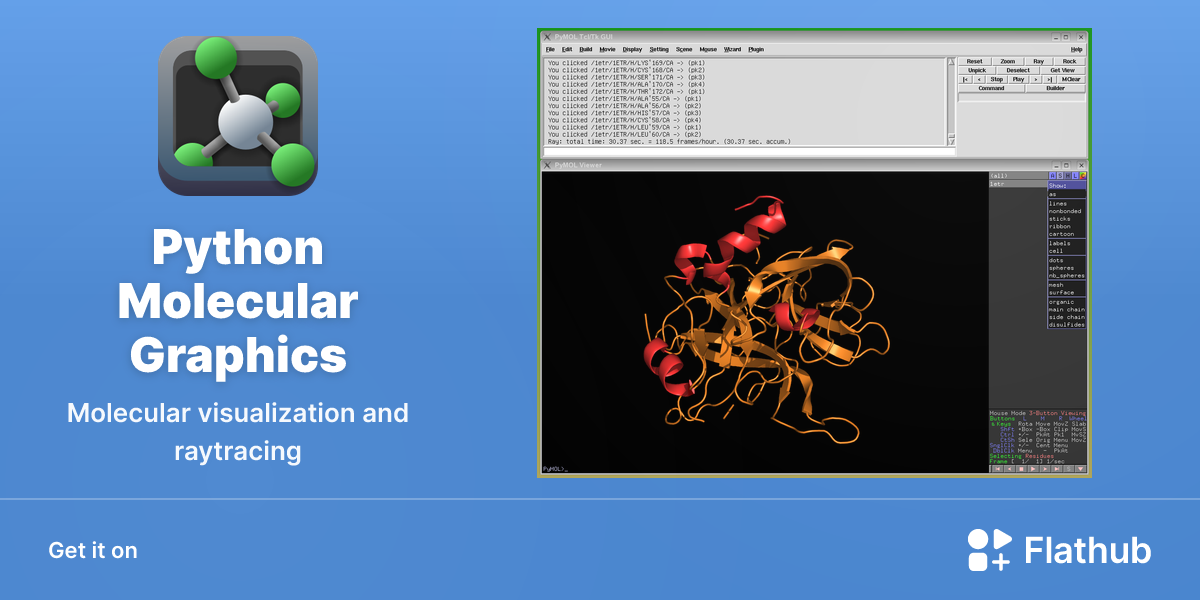 Install Python Molecular Graphics on Linux | Flathub