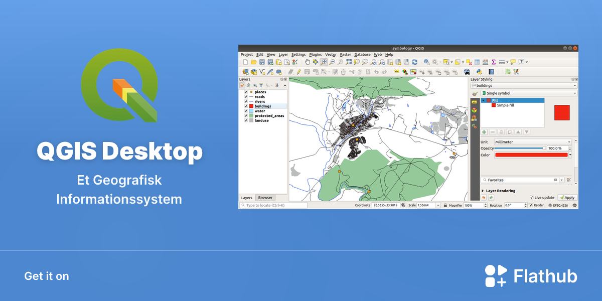 Install QGIS Desktop on Linux | Flathub