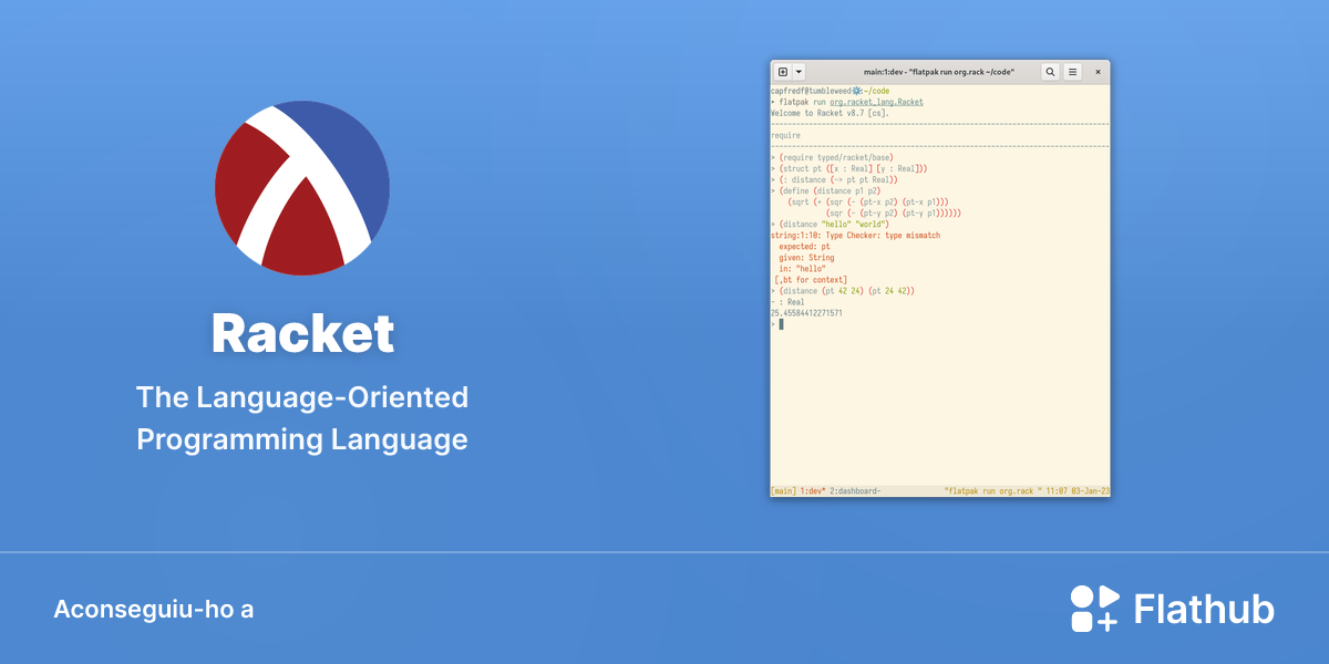Instal·leu Racket a Linux | Flathub