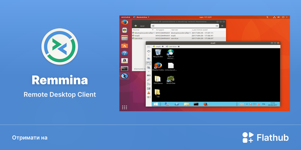 Установити Remmina на Linux | Flathub