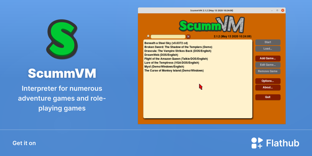 Install ScummVM on Linux | Flathub