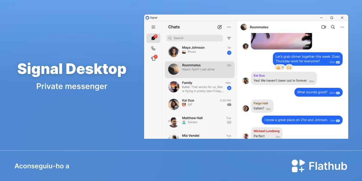 Instal·leu Signal Desktop a Linux | Flathub