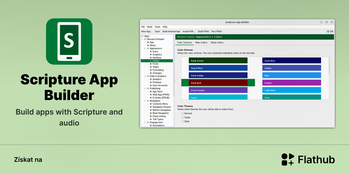 Nainstalovat aplikaci Scripture App Builder na Linux | Flathub