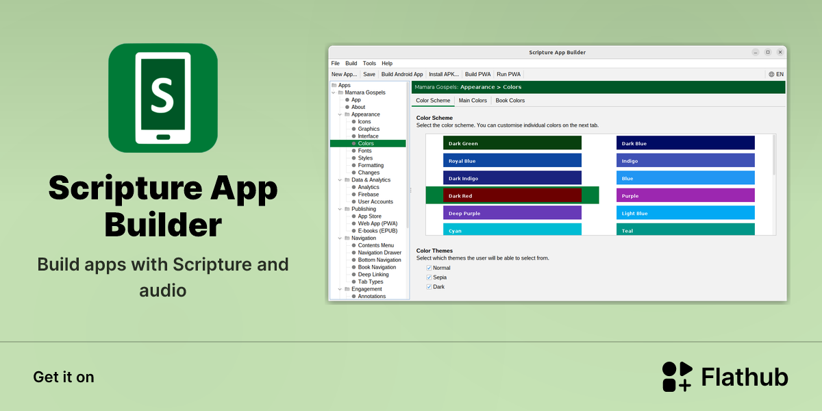 نصب Scripture App Builder روی گنو/لینوکس | فلت‌هاب