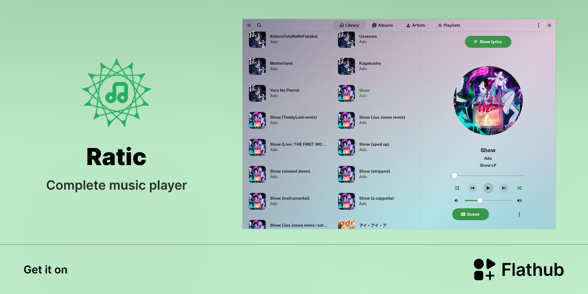 Install Ratic on Linux | Flathub