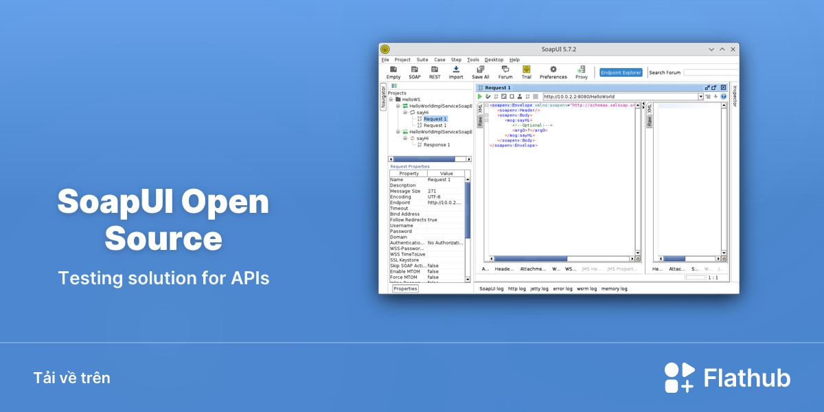 Cài đặt SoapUI Open Source trên Linux | Flathub