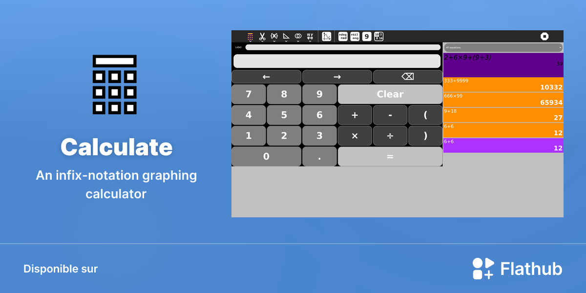 Installer Calculate sur Linux | Flathub