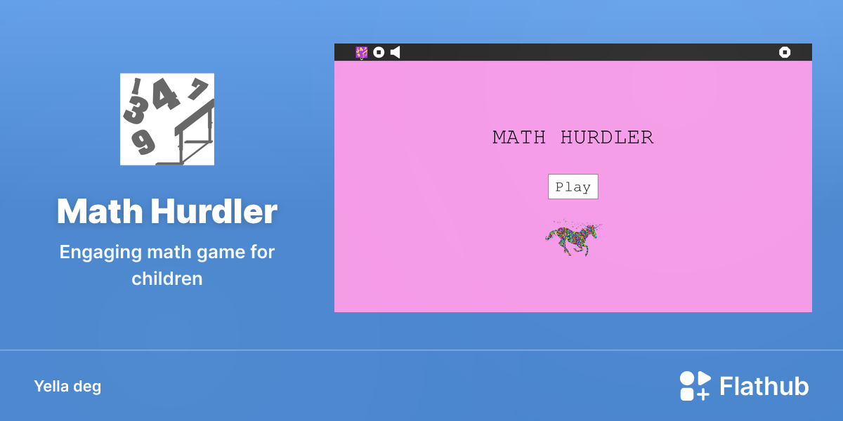 Asebded n Math Hurdler ɣef Linux | Flathub