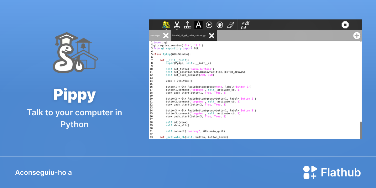 Instal·leu Pippy a Linux | Flathub