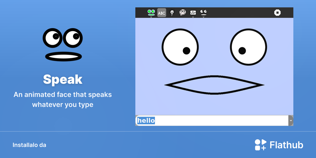 Installa Speak su Linux | Flathub