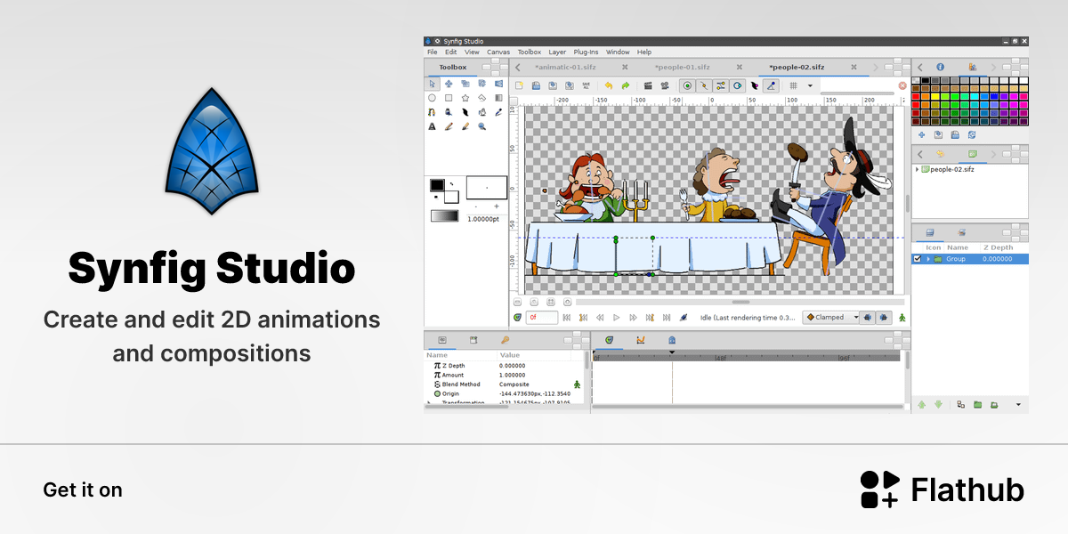 Install Synfig Studio on Linux | Flathub